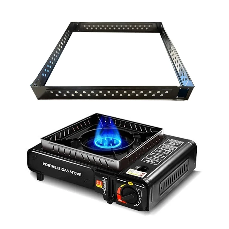 Camping Cooking Windshield - Gaz Sobası Rüzgar Geçirmez Halkaları Çıkarılabilir