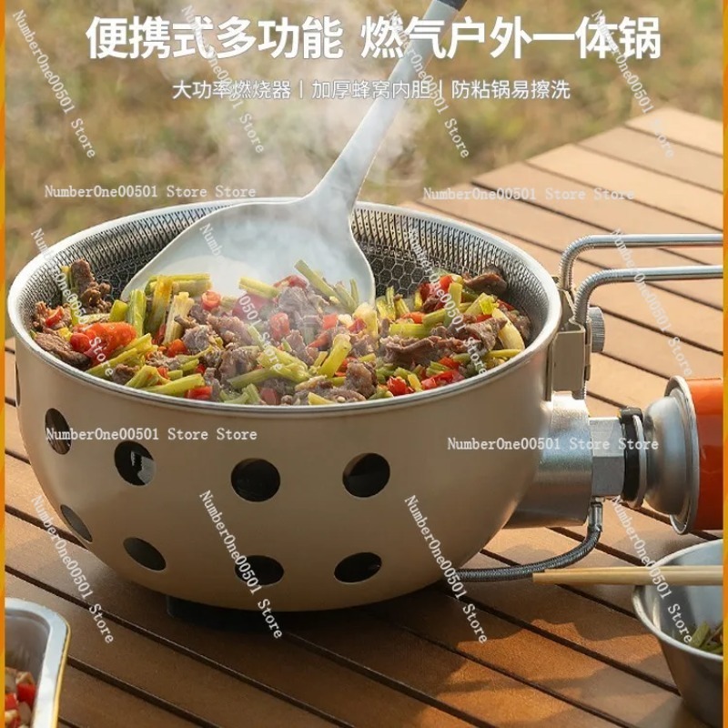 Camping Cooking Accessories Set - Taşınabilir Açık Hava Pişirme Tenceresi Hepsi