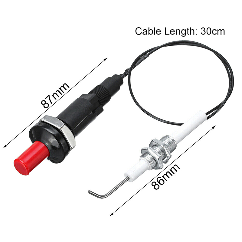 Camping Cooking Device - Basma Düğmesi Piezo Ateşleyici Kablo Kıvılcım