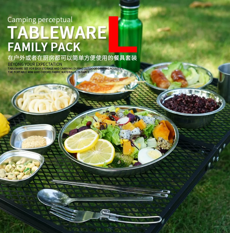 Camping Cooking Dining Set - Yeni Kamp Yemek Seti Taşınabilir Yemek