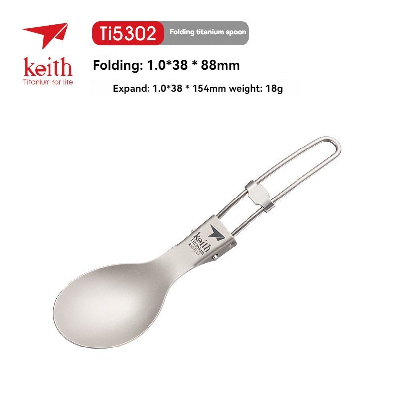 Camping Cooking Tray - Keith Titanyum Sofra Kaşık Taşınabilir Sağlıklı