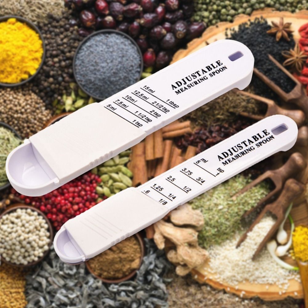 Camping Cooking Tool Set - Ayarlanabilir ölçüm kaşığı takımı plastik ölçüm