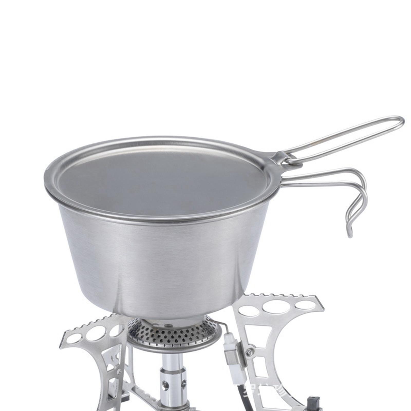 Camping Cooking Pot With Lid - Hafif Kamp Tencere Kapağı Kase Tabak