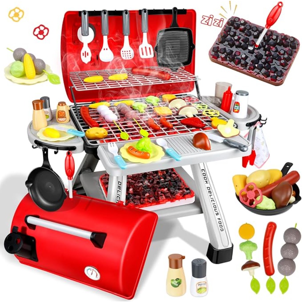 Camping Cooking With Kids - Barbekü ızgara oyuncak seti çocuklar barbekü