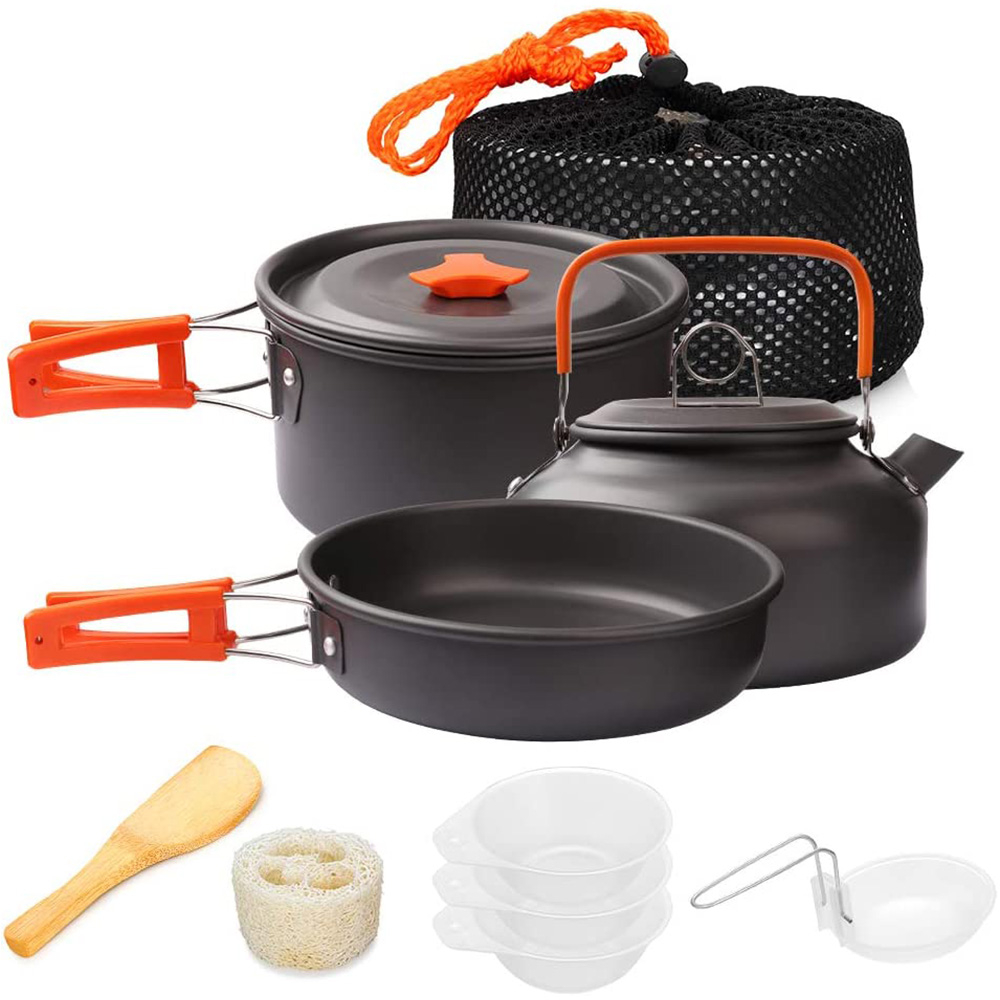 Camping Cooking Accessories Set - 1 adet/1 takım Kamp Tencere Seti
