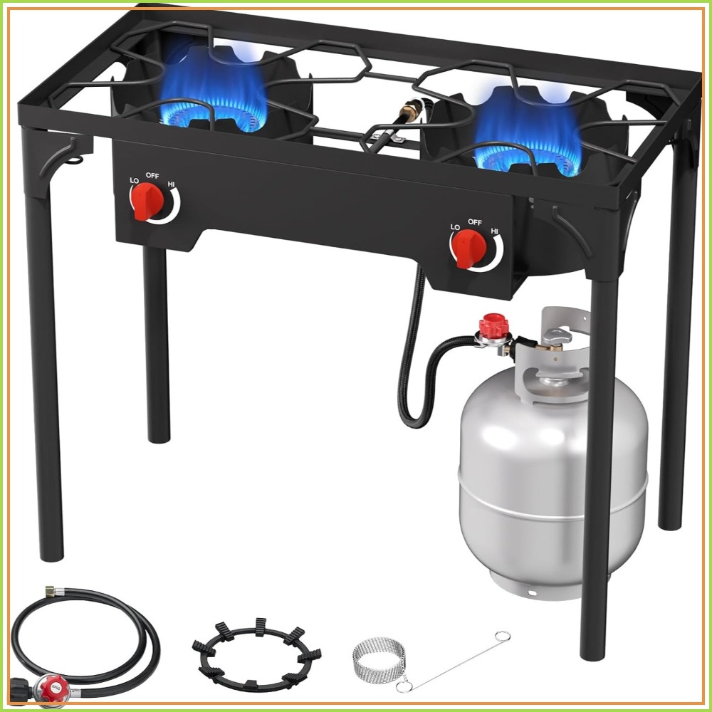 Camping Cooking Propane - 2'li Ocaklı Gazlı Ocak, 150.000 BTU