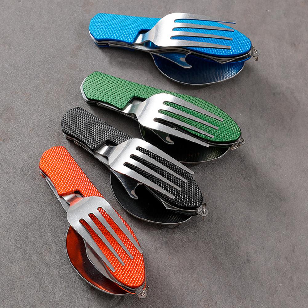 Camping Cooking Tray - Açık Katlanır Çatal Bıçak Takımı Metal