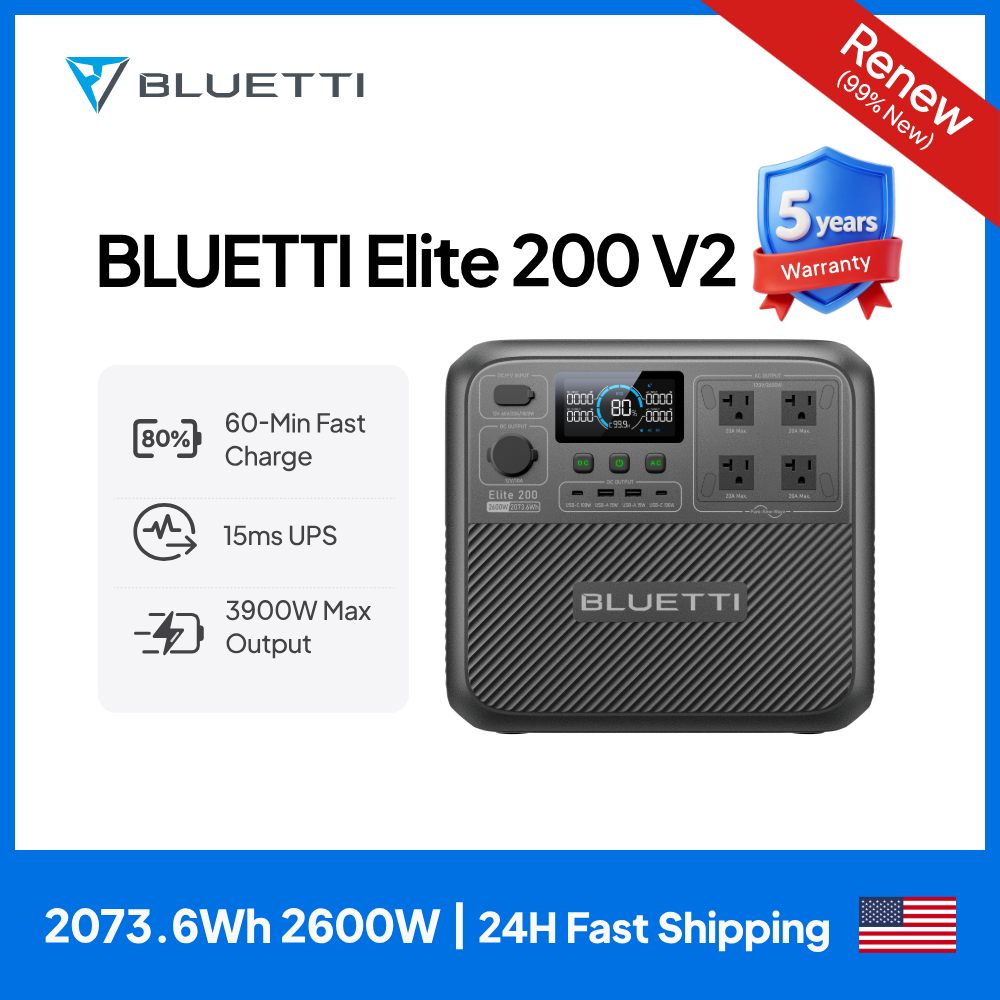 Camping Cooking Device - 【Yenileme】BLUETTI Elite 200 V2 Taşınabilir Güç