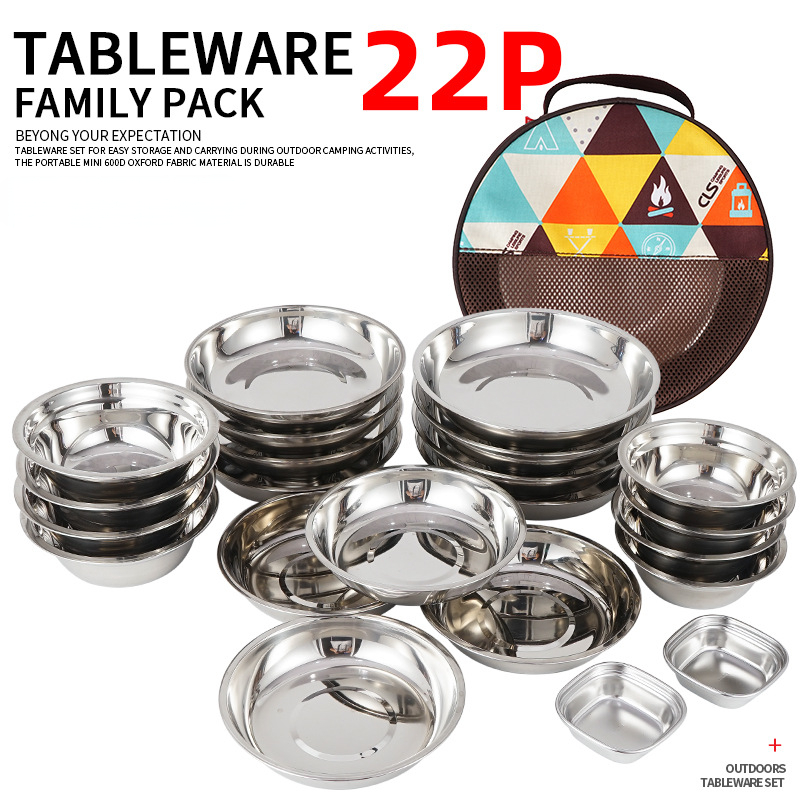 Camping Cooking Dining Set - Yeni Kamp Yemek Seti Taşınabilir Yemek