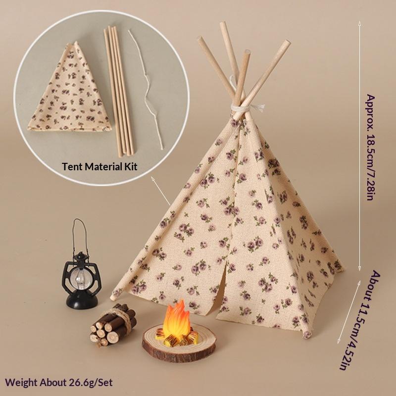 Camping Cooking Accessories Set - **1 takım 1/12 oyuncak bebek evi