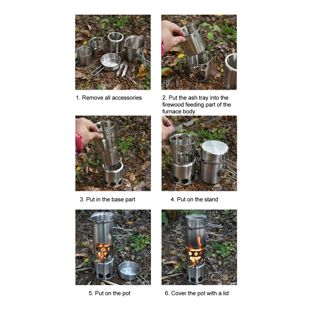Paslanmaz Çelik Kamp Tencere S - Camping Cooking Pot With Lid incelemesi ve fiyatı