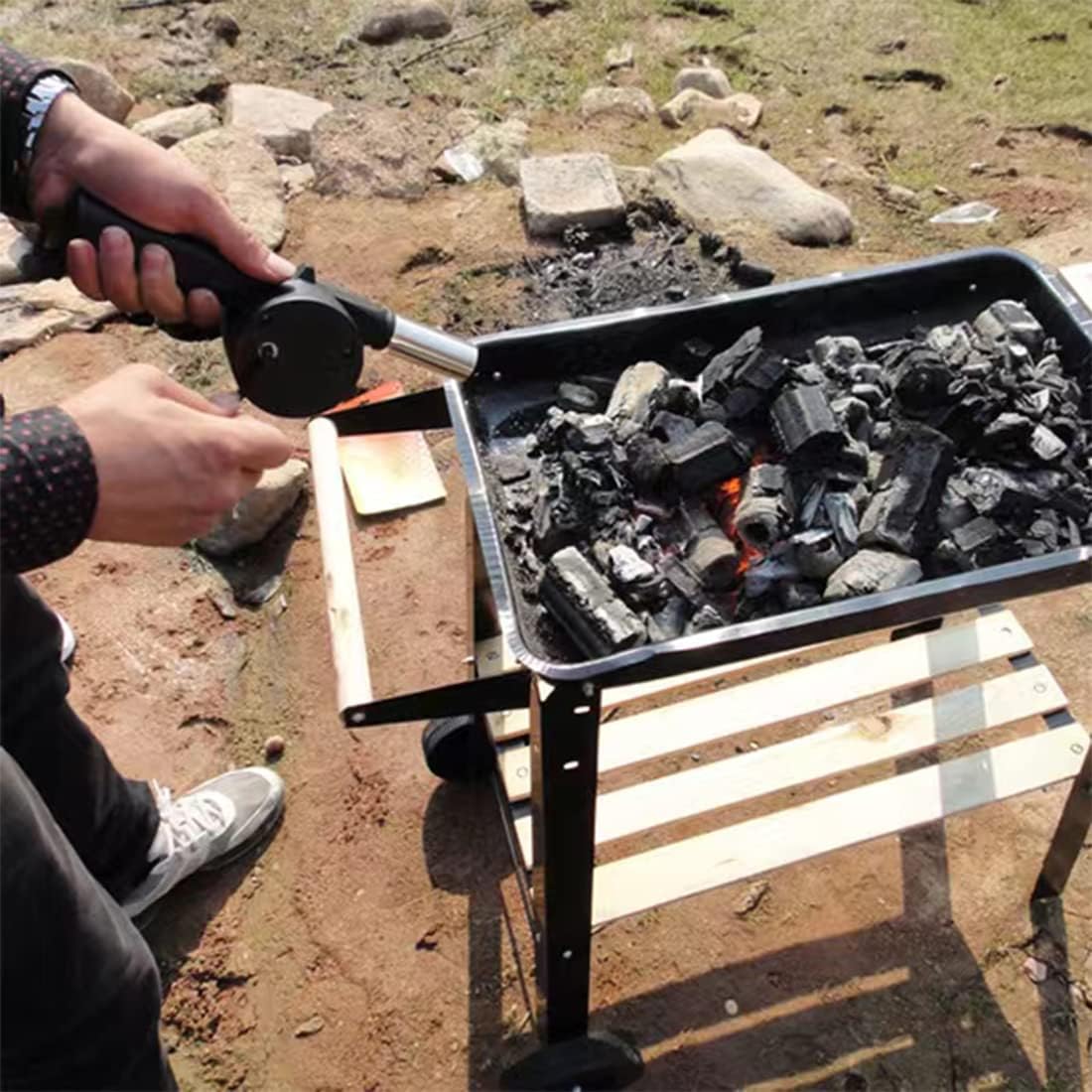 Açık Hava Pişirme Barbekü Üfle - Camping Cooking Accessories Set incelemesi ve fiyatı