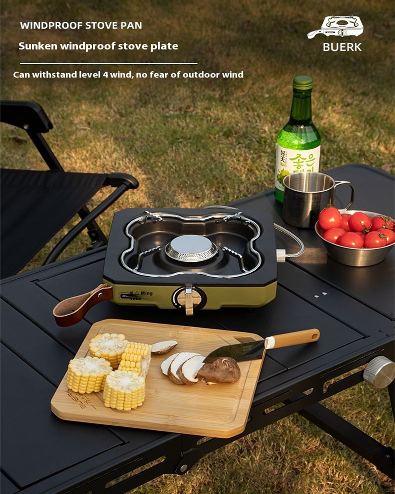Buerk Masaüstü Açık gaz sobası - Camping Cooking Windshield incelemesi ve fiyatı