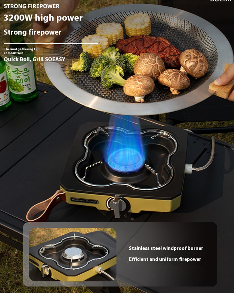 Buerk Masaüstü Açık gaz sobası - Camping Cooking Windshield incelemesi ve fiyatı