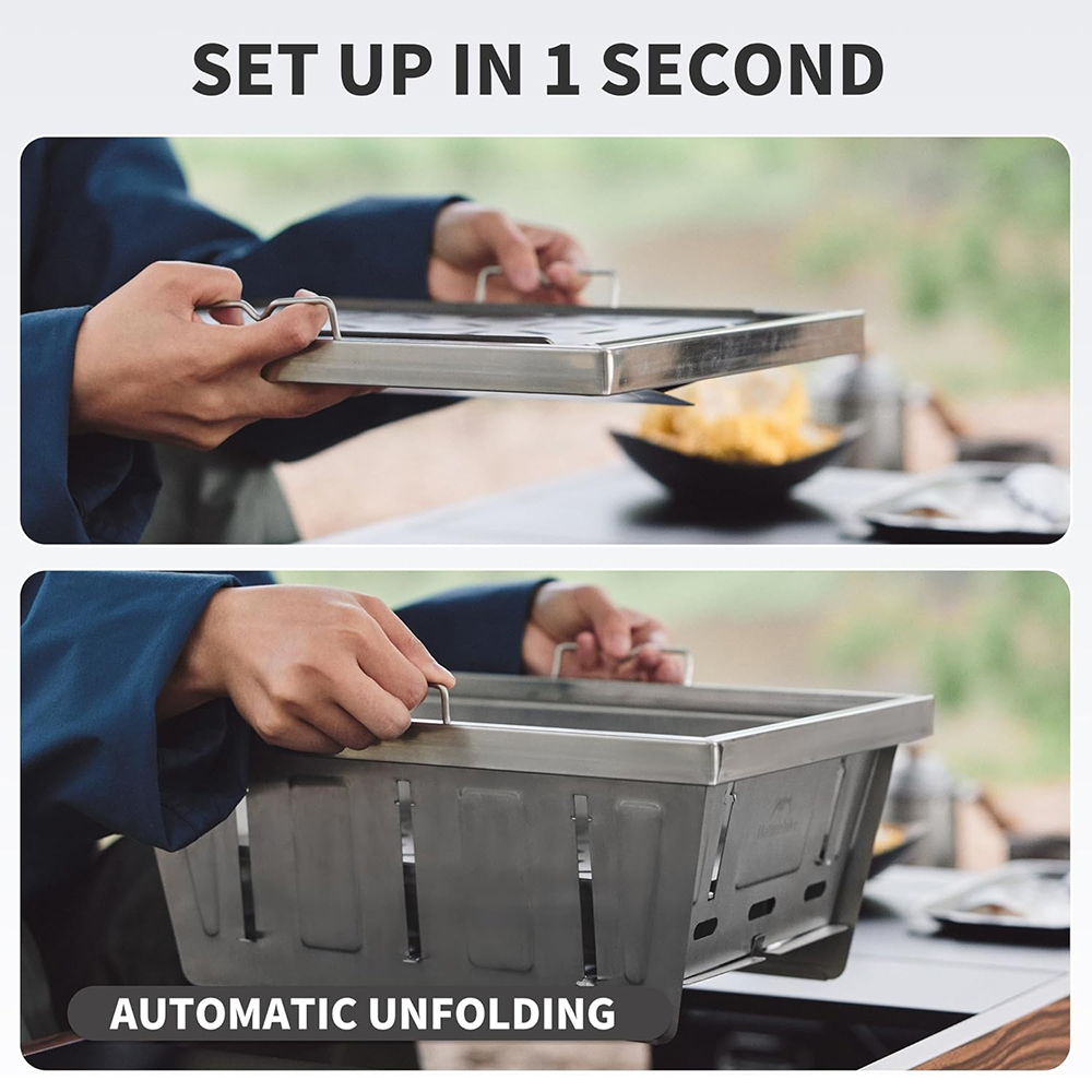 Naturehike Kamp Mangalı, IGT M - Camping Cooking Windshield incelemesi ve fiyatı