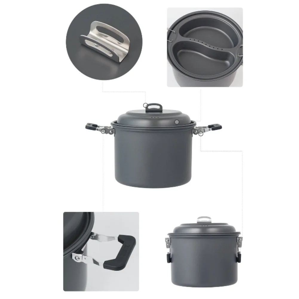 1 takım 6L açık çift amaçlı te - Camping Cooking Accessories Set incelemesi ve fiyatı