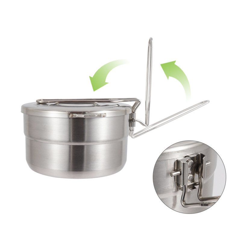 Kamp, yürüyüş, balıkçılık, tır - Camping Cooking Pot With Lid incelemesi ve fiyatı