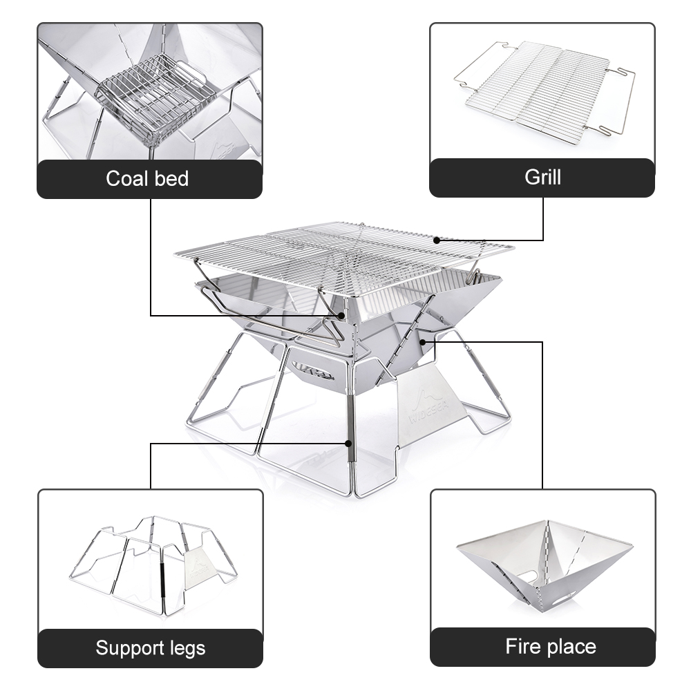 Widesea Rüzgar Geçirmez Ahşap  - Camping Cooking Device incelemesi ve fiyatı