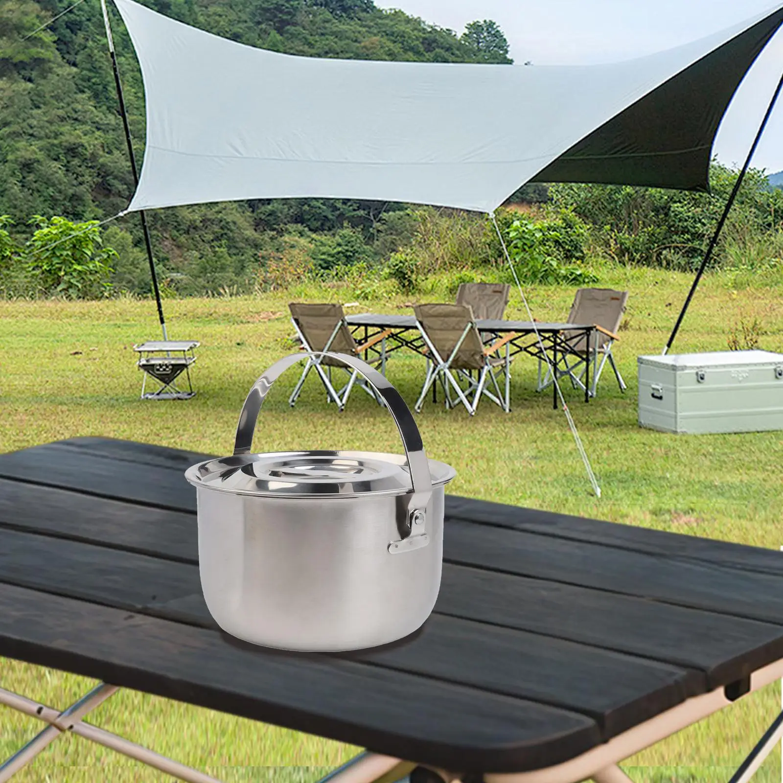 Paslanmaz Çelikten Yapılmış, K - Camping Cooking Pot With Lid incelemesi ve fiyatı