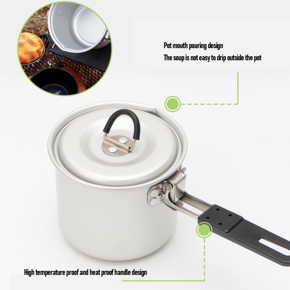 Kamp Pişirme Tenceresi, 770ml  - Camping Cooking Pot With Lid incelemesi ve fiyatı