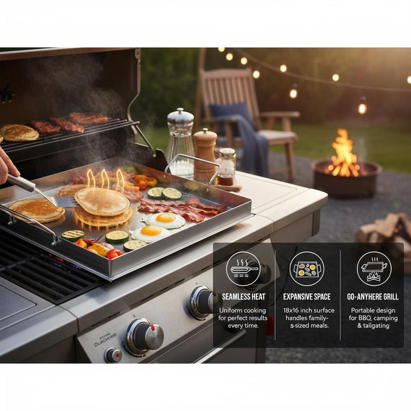 Evrensel Düz Üstlü Izgara 18x1 - Camping Cooking Device incelemesi ve fiyatı