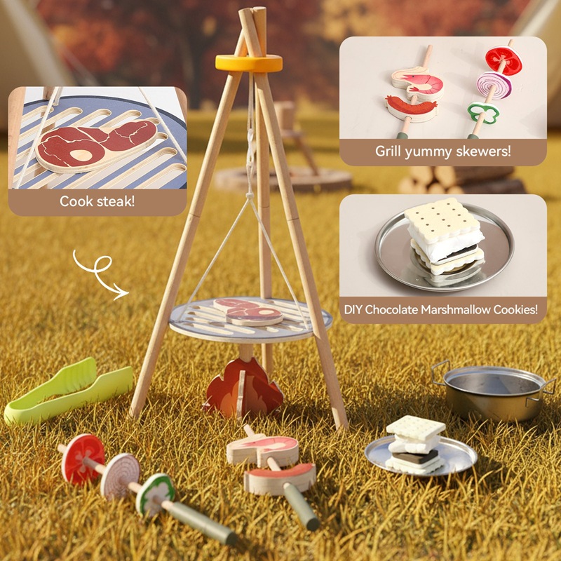 Ahşap Çocuk Kamp Mangal Oyunca - Camping Cooking With Kids incelemesi ve fiyatı