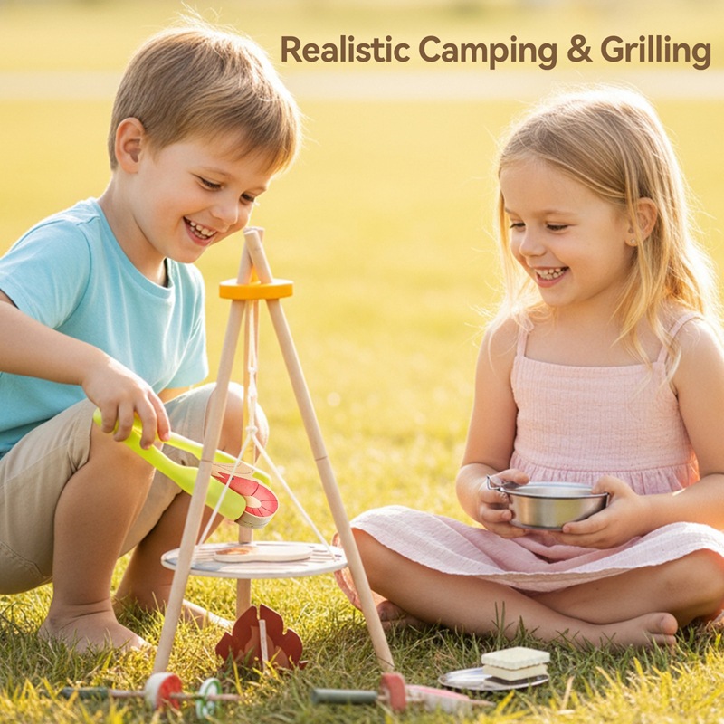 Ahşap Çocuk Kamp Mangal Oyunca - Camping Cooking With Kids incelemesi ve fiyatı