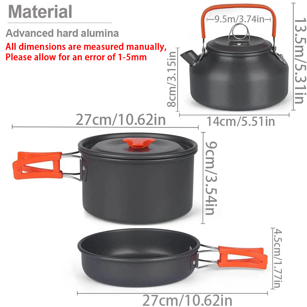 1 adet/1 takım Kamp Tencere Se - Camping Cooking Accessories Set incelemesi ve fiyatı