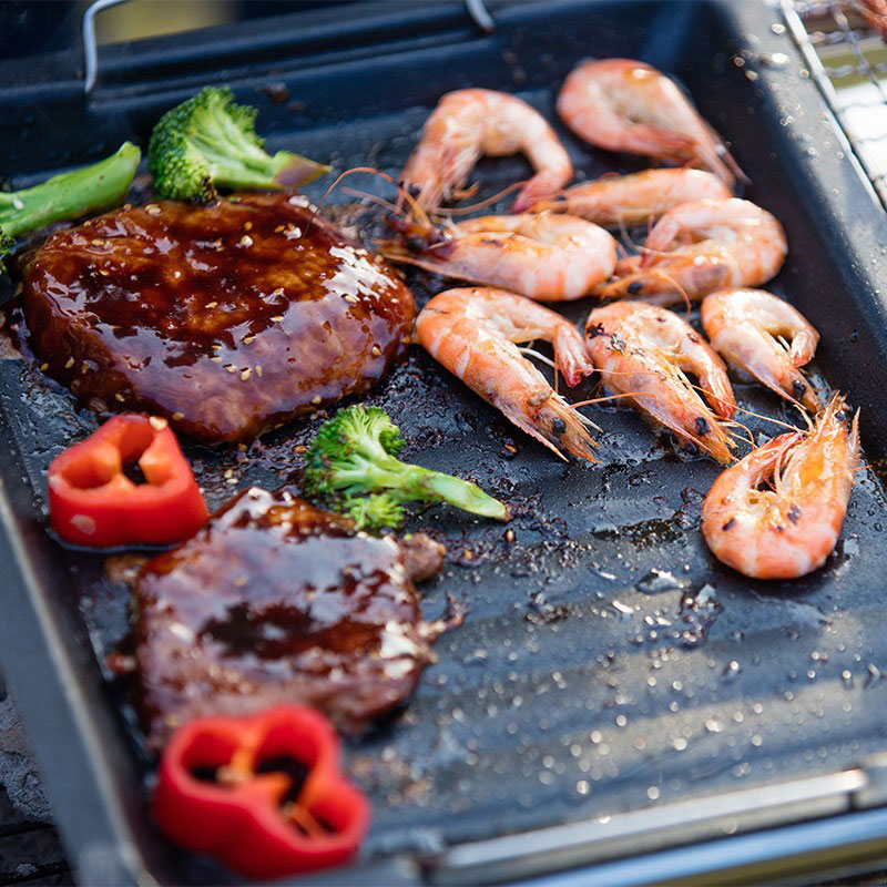 Açık havada kalın kare ızgara  - Camping Cooking Device incelemesi ve fiyatı
