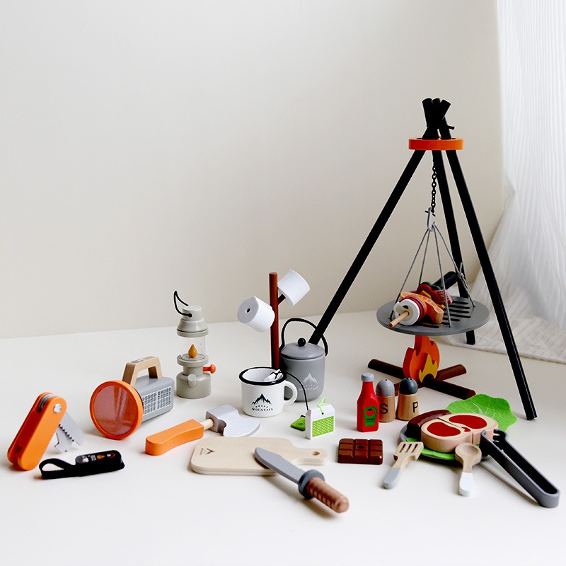 Ahşap Kamp Oyun Seti Çocuklar  - Camping Cooking With Kids incelemesi ve fiyatı