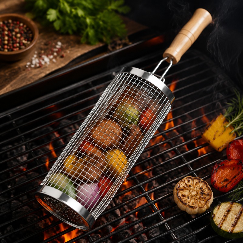 Yuvarlak Barbekü Izgara Sepeti - Camping Cooking Device incelemesi ve fiyatı