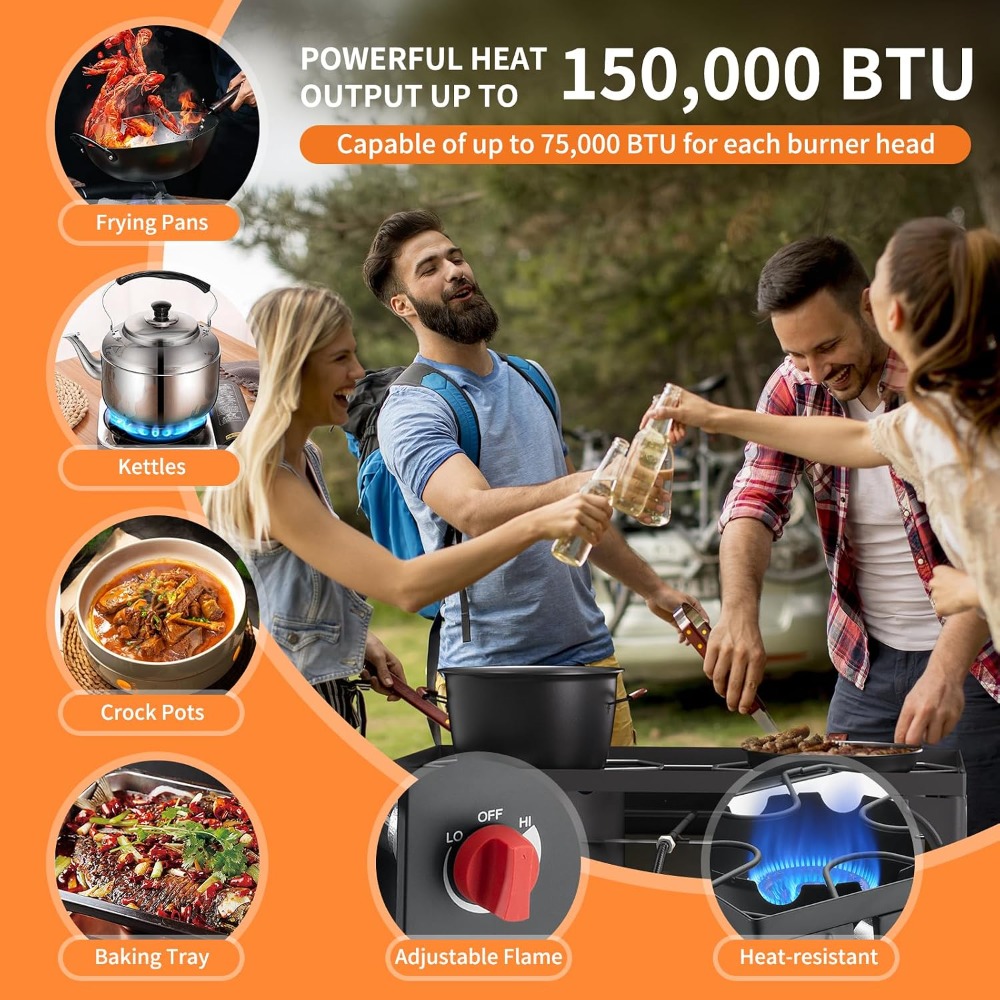 2'li Ocaklı Gazlı Ocak, 150.00 - Camping Cooking Propane incelemesi ve fiyatı