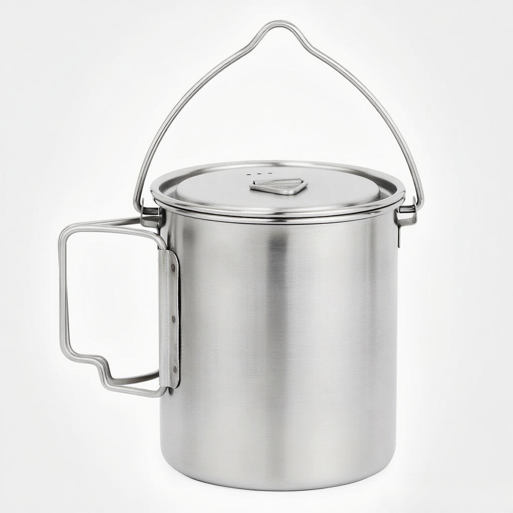 750 ml Paslanmaz Çelik Tencere - Camping Cooking Pot With Lid incelemesi ve fiyatı