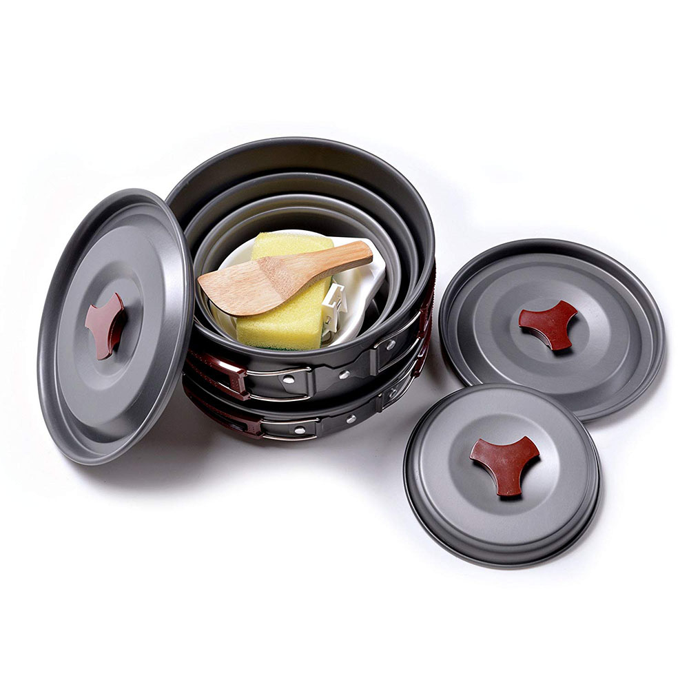 Açık Kamp Tencere Seti Yapışma - Camping Cooking Accessories Set incelemesi ve fiyatı