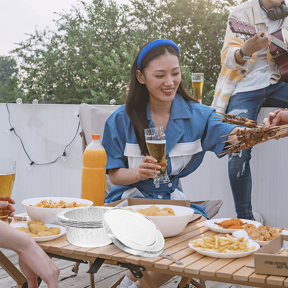 6 Adet Tek Kullanımlık Folyo T - Camping Cooking Pot With Lid incelemesi ve fiyatı