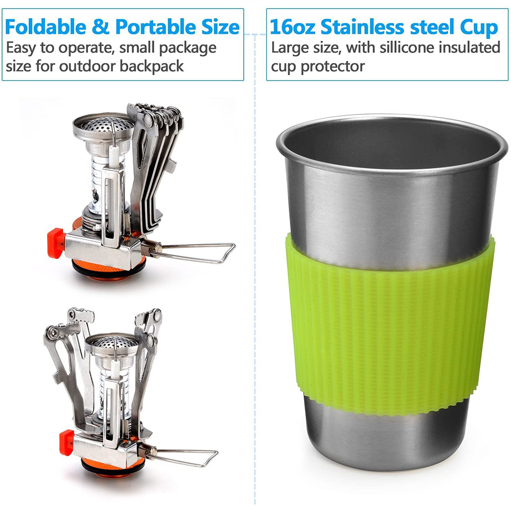 Kamp Tencere Seti Soba ile Açı - Camping Cooking Accessories Set incelemesi ve fiyatı